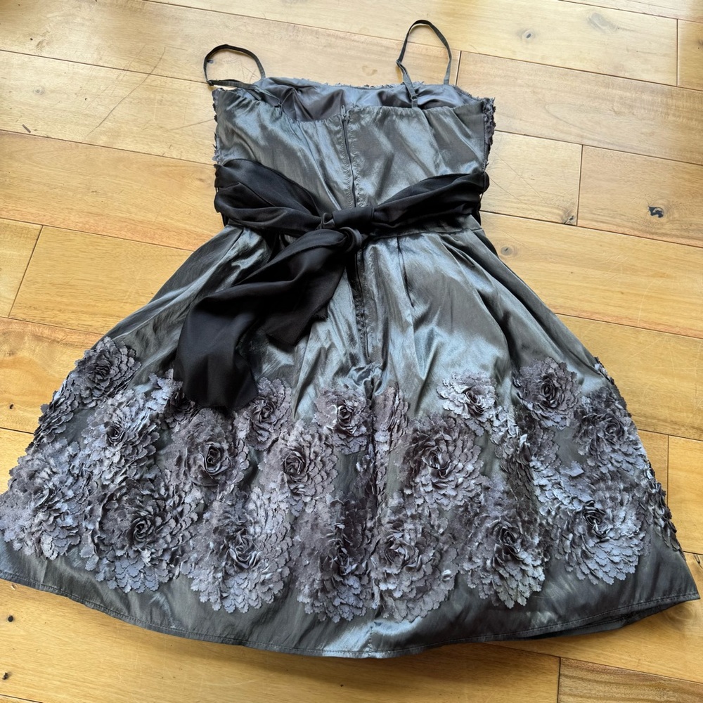 B Darlin Black and Gray Dress - Picture 5 of 10